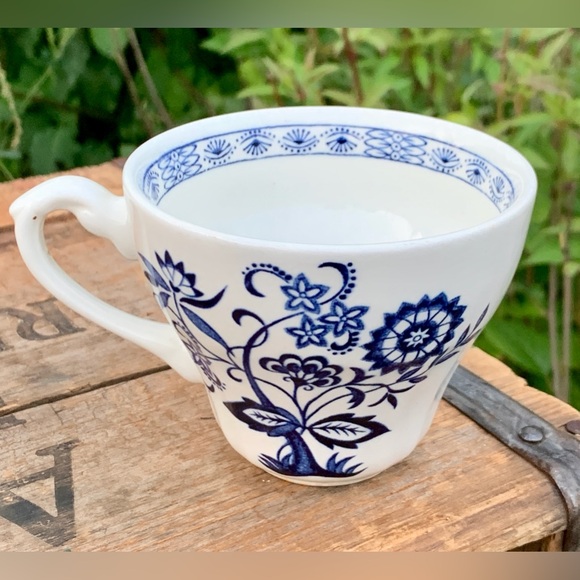 Mid Century Vtg Discontinued J G Meakin England Blue Nordic Ironstone Teacup - Picture 4 of 12